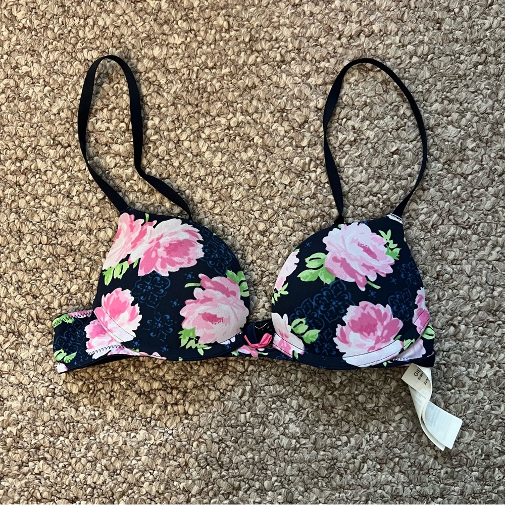 Gilly Hicks - Navy Floral Bra